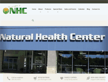 Tablet Screenshot of naturalhealthfoodcenter.com